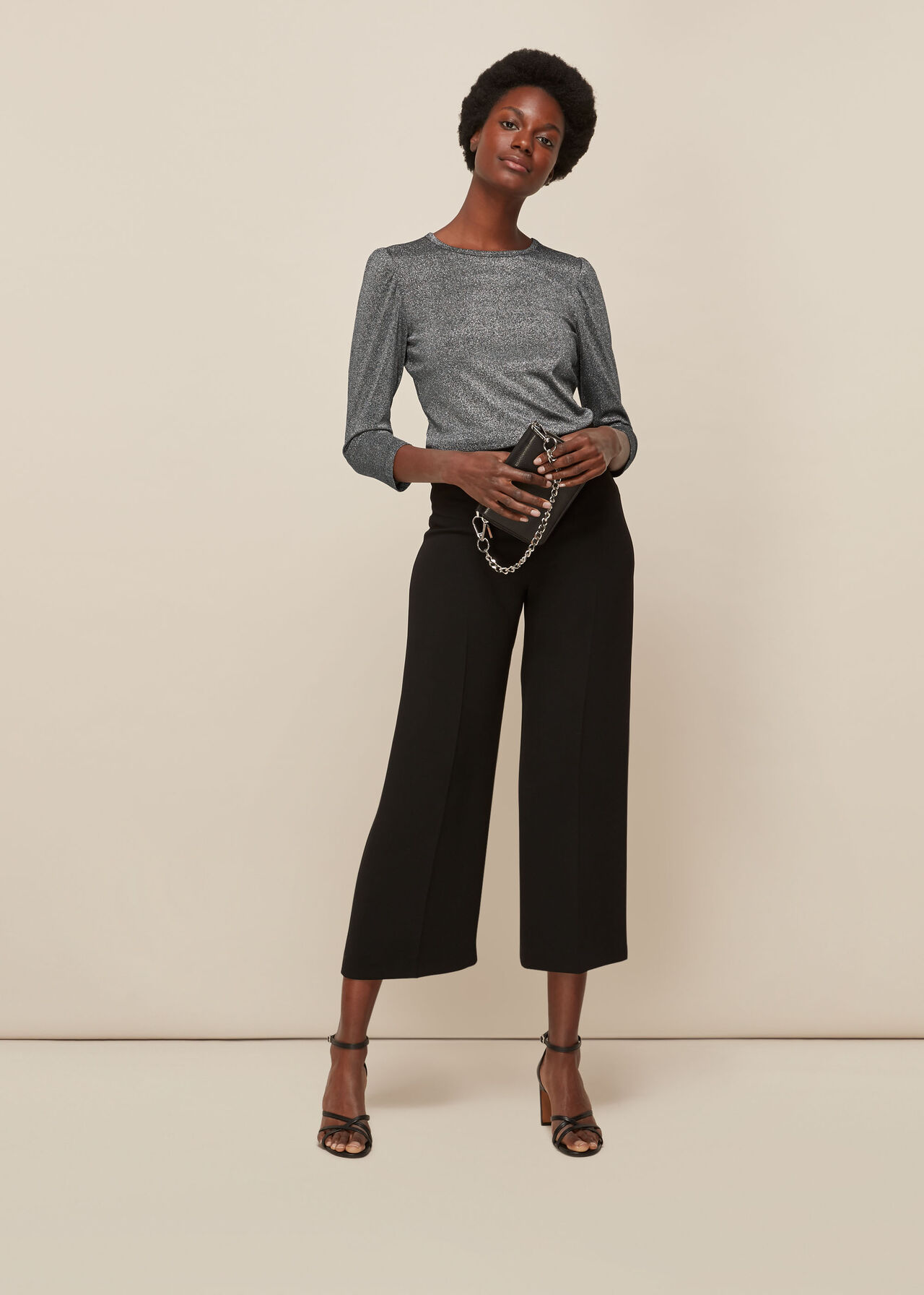 Puff Sleeve Sparkle Top