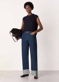 Selvedge Turn Up Detail Jean