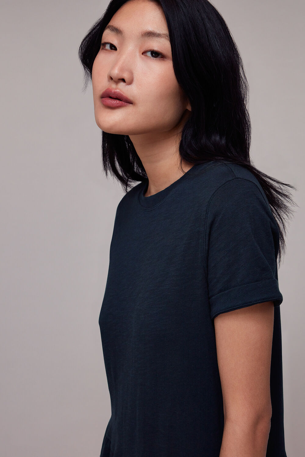 Tiered Jersey Midi Dress