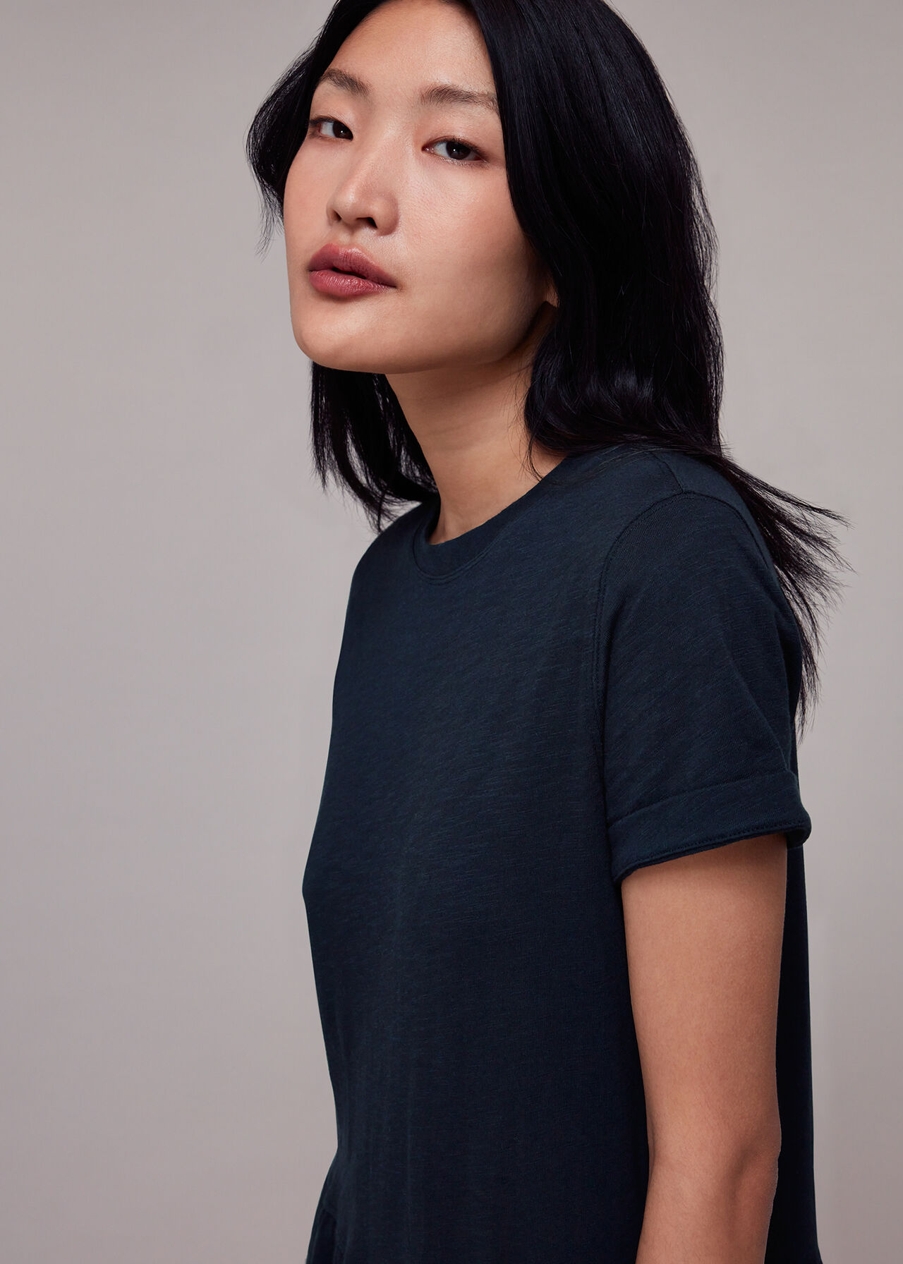 Tiered Jersey Midi Dress