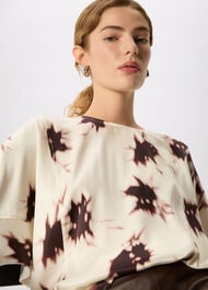 Shadow Floral Viscose Blouse