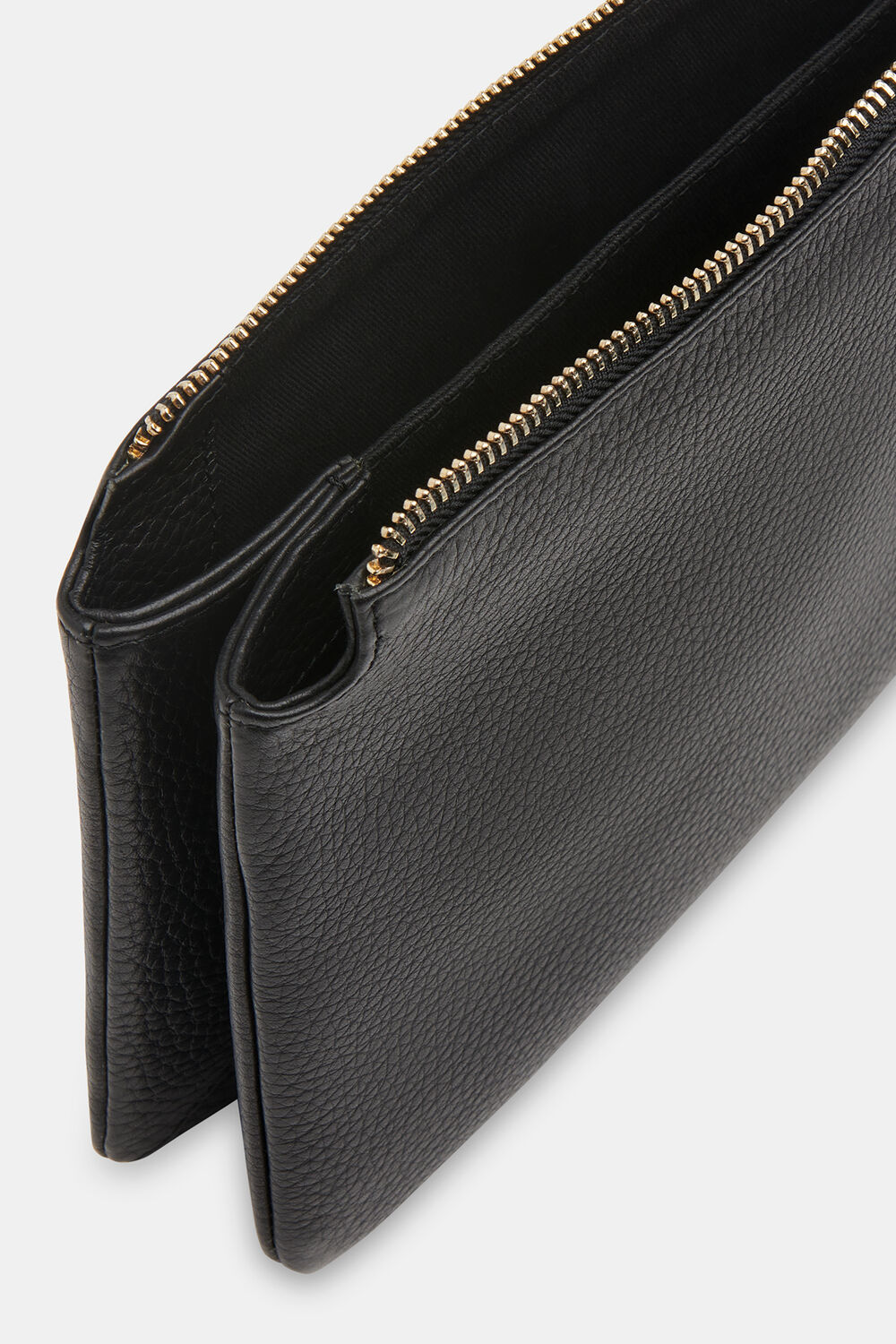 Black Elita Double Pouch Clutch