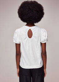 Gathered Keyhole Back Top