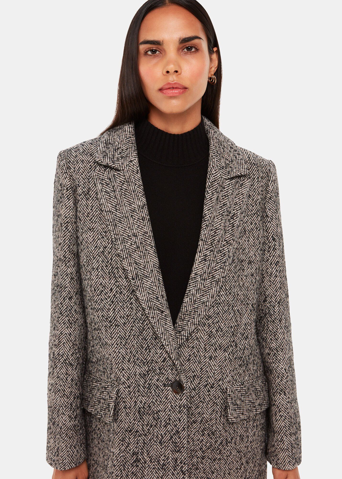 Women's herringbone coat outlet