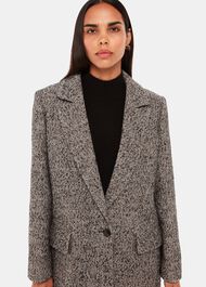 Noa Herringbone Short Coat