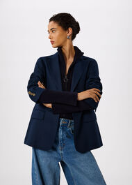 Relaxed Hopsack Blazer