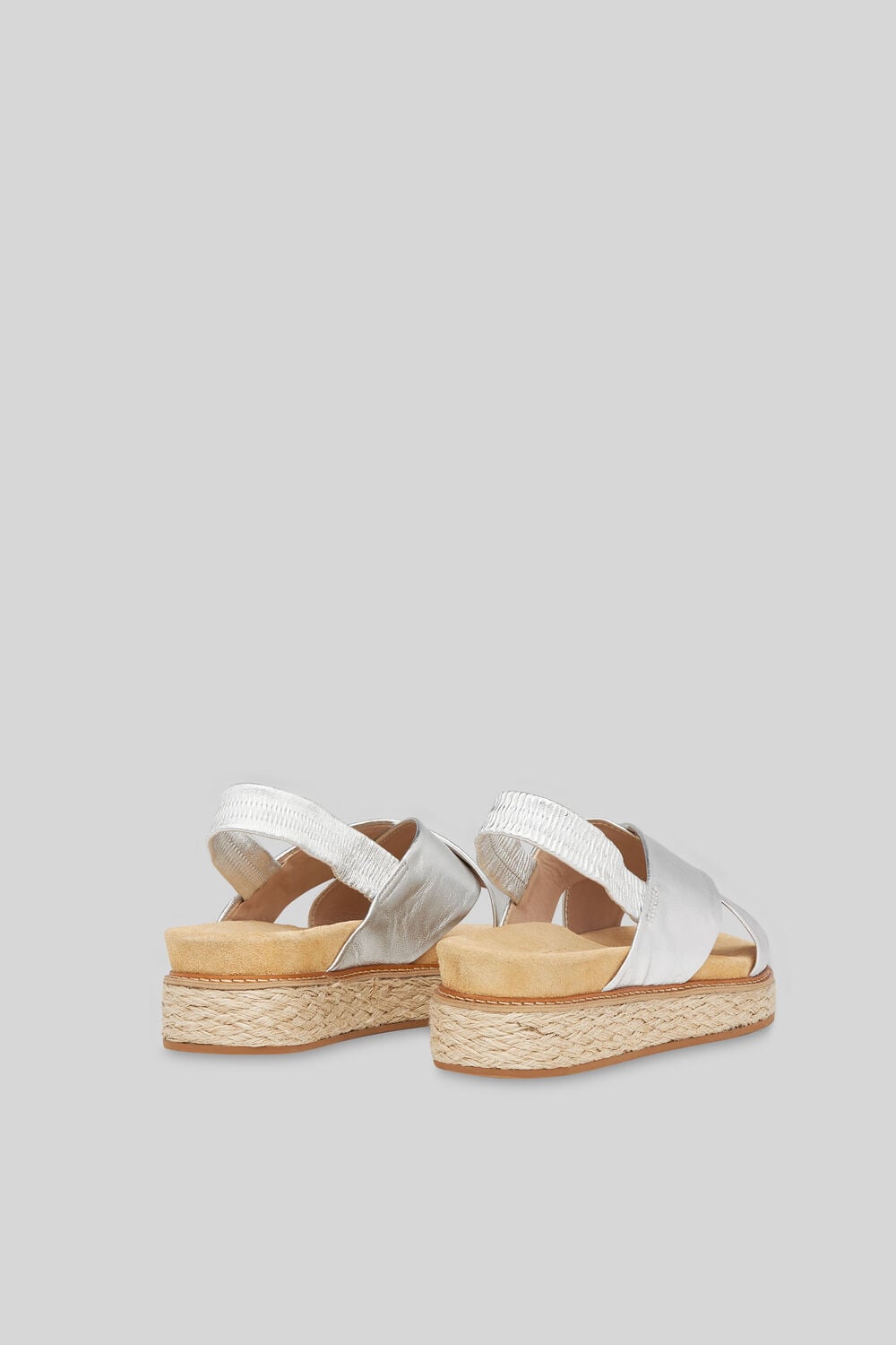 Robyn Cross Strap Sandal Silver