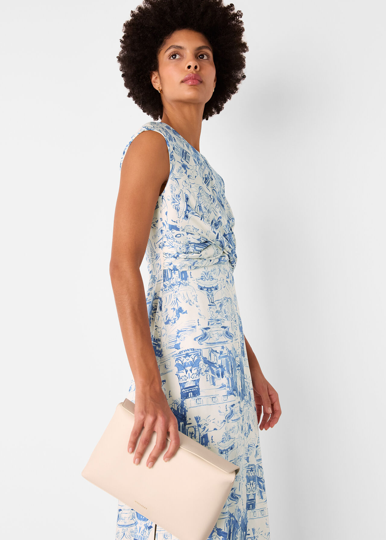 Rome Print Midi Dress