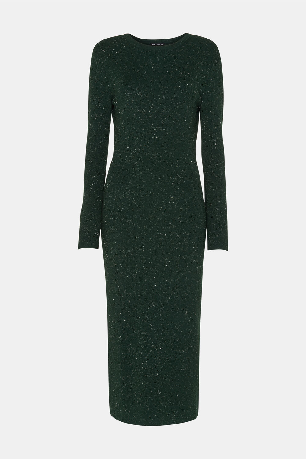 Dark Green Petite Annie Sparkle Knit Dress
