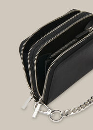 Safia Double Zip Chain Bag