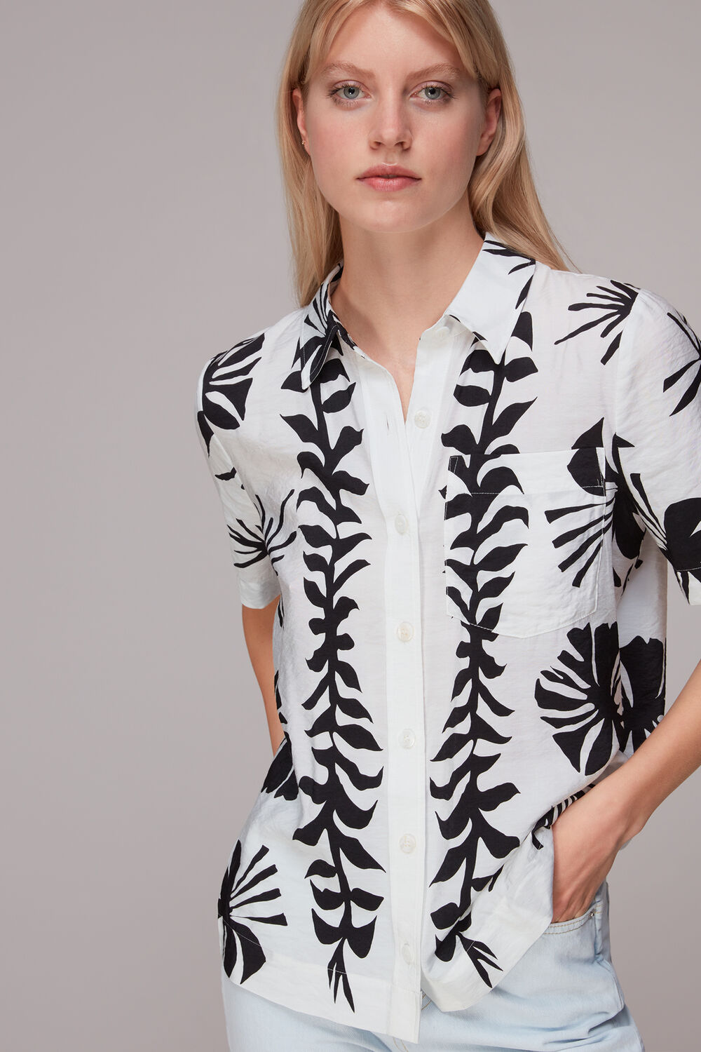 Collaged Star Bowling Shirt