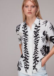 Collaged Star Bowling Shirt