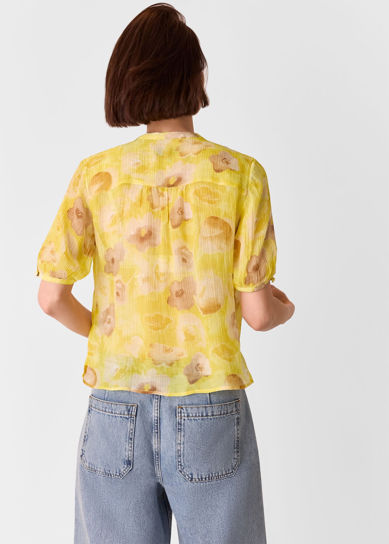 Sunshine Floral Texture Blouse