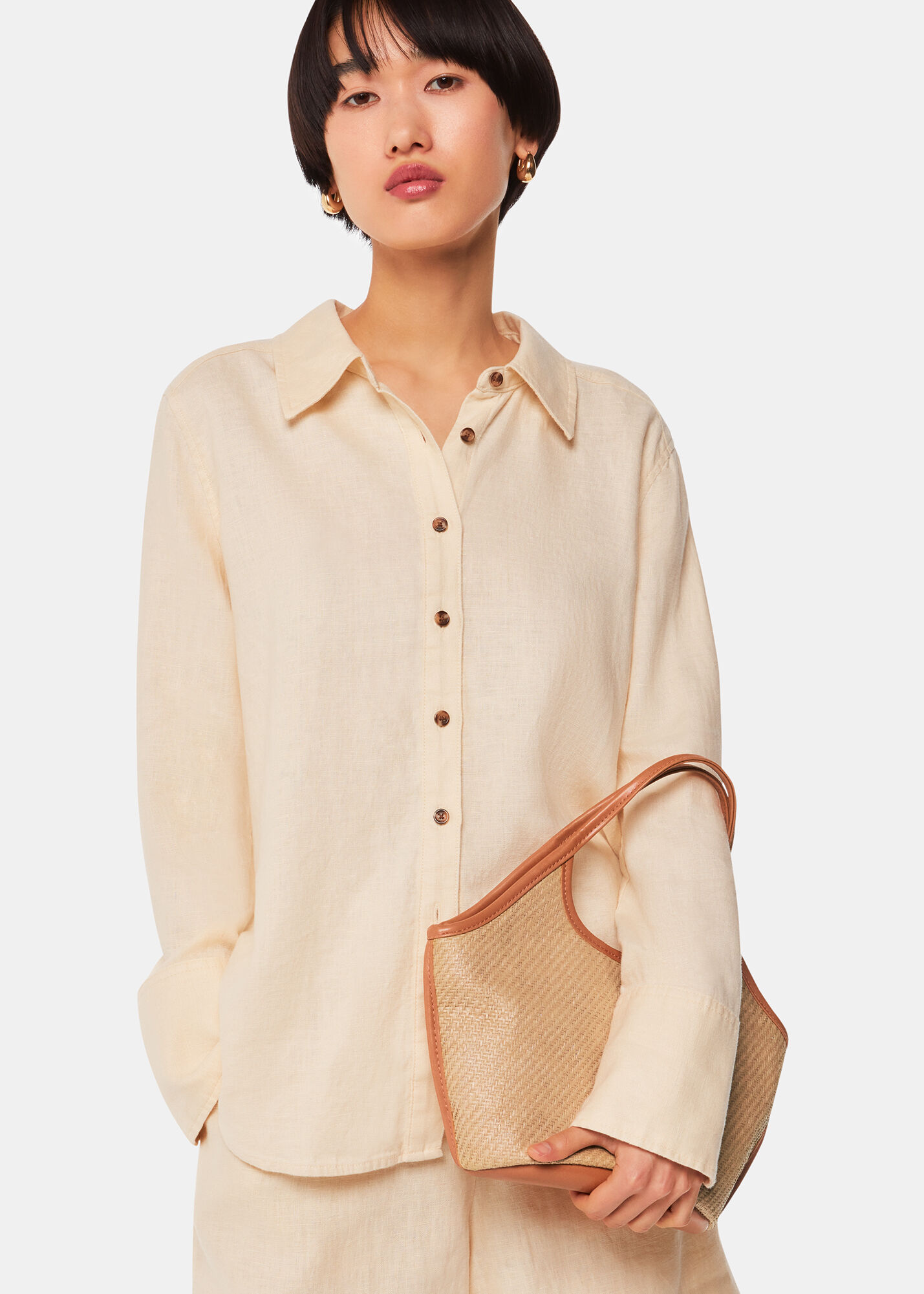 Whistles straw bag best sale