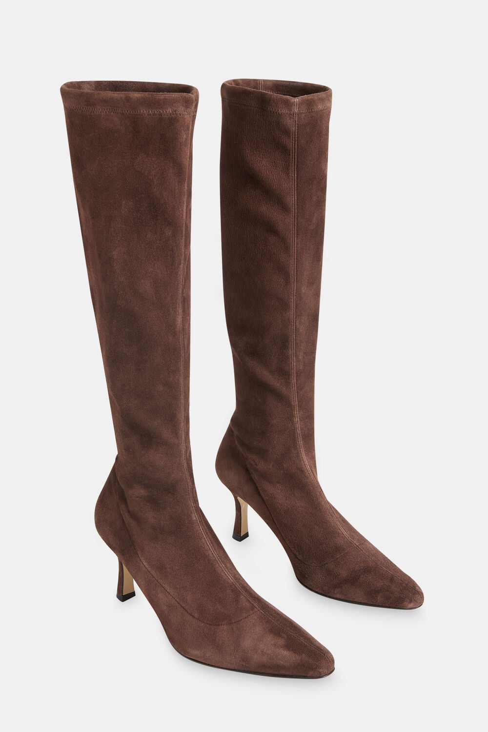 Chocolate Hera Stretch Suede Boot