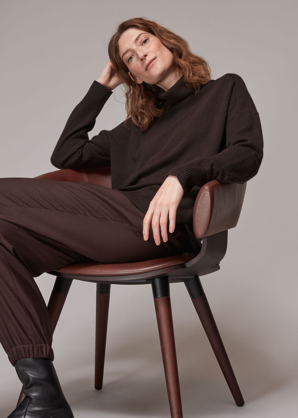 Cashmere Roll Neck Jumper
