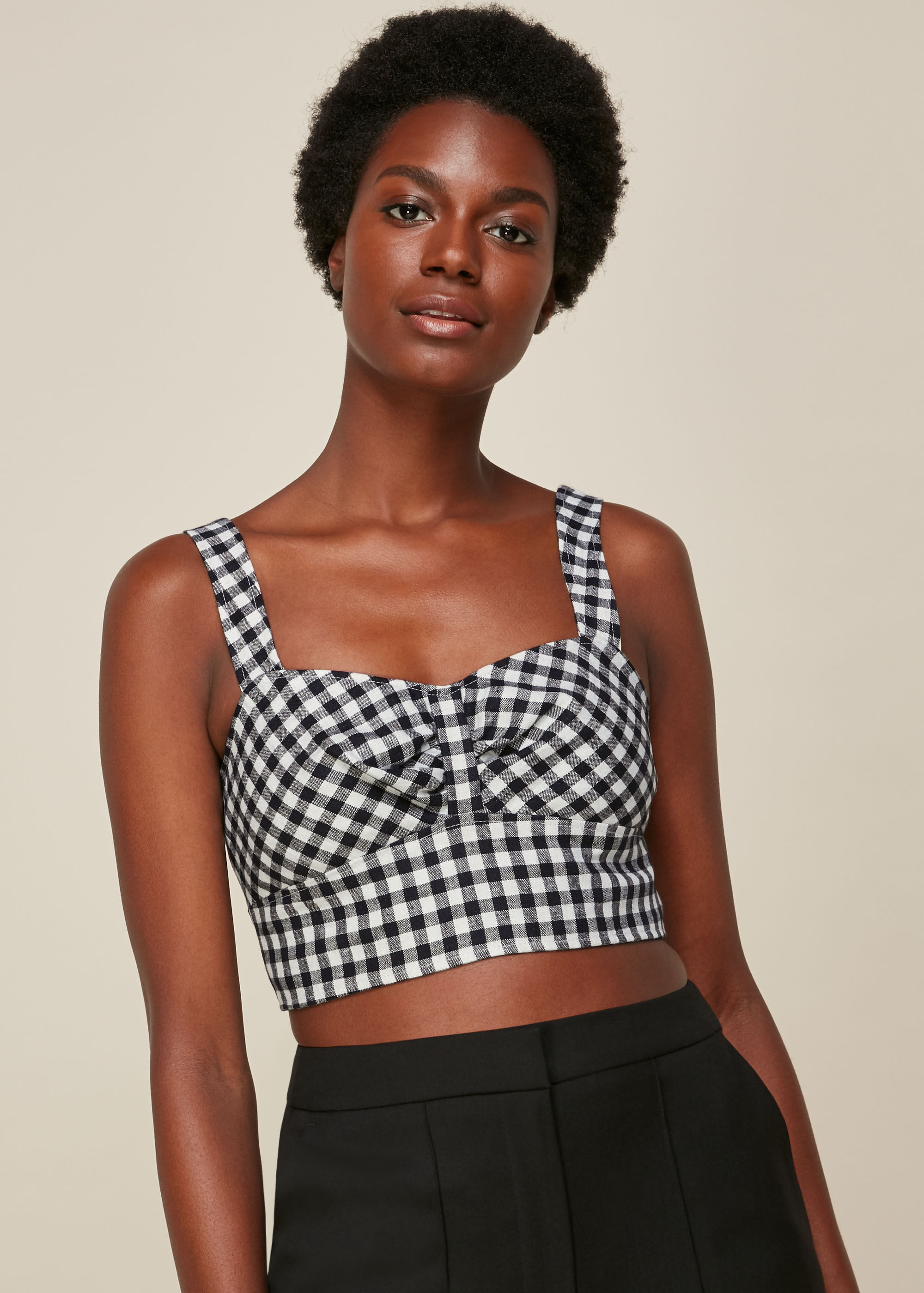 Gingham bralette outlet