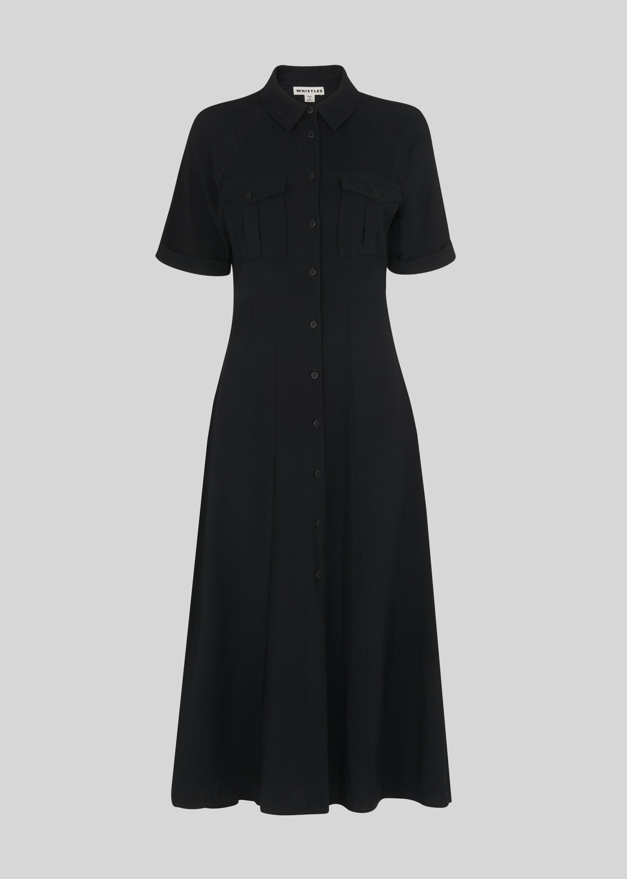 Black Maria Pocket Longline Dress