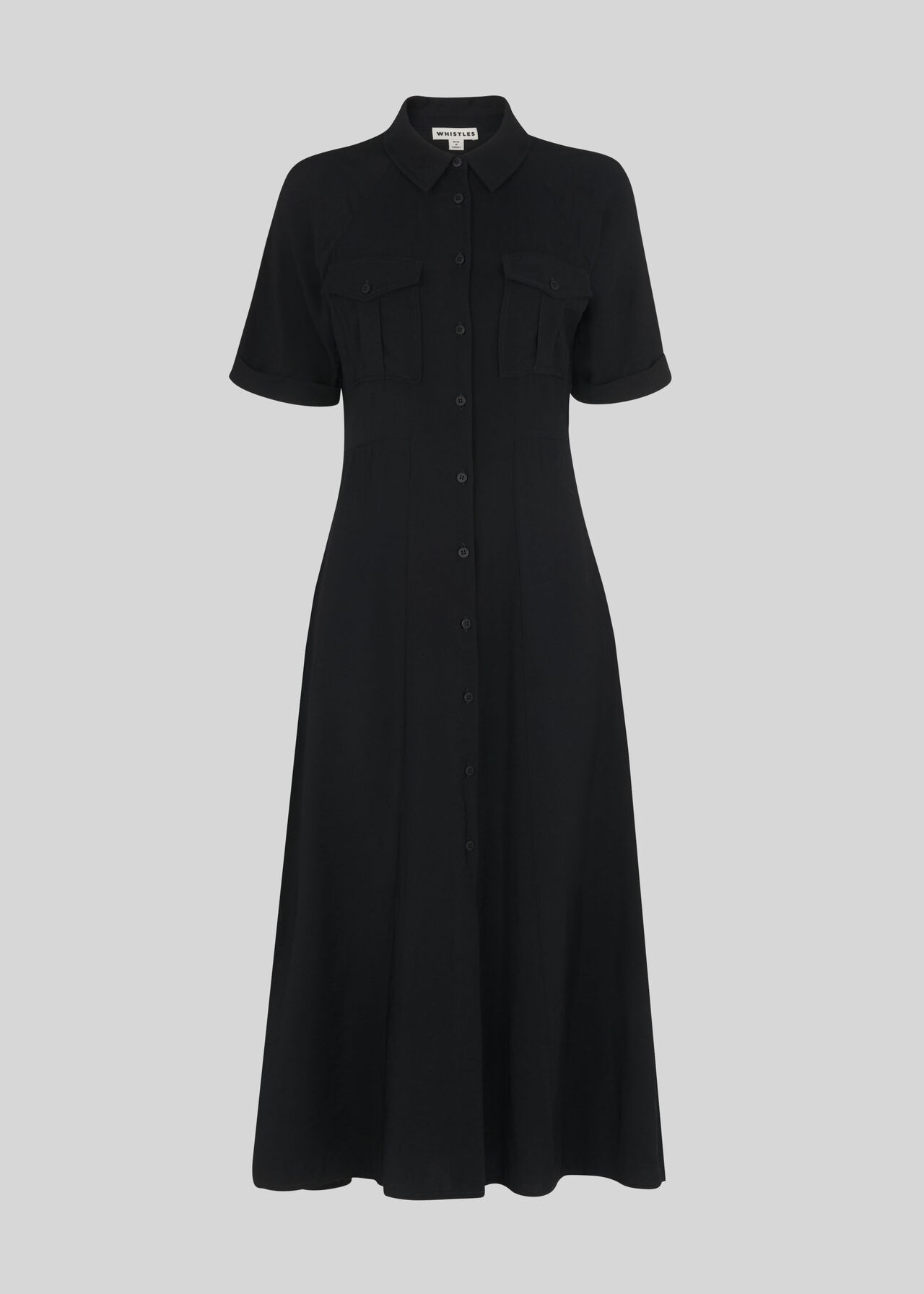 Black Maria Pocket Longline Dress | WHISTLES