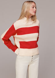 Colour Block Wool Jumper