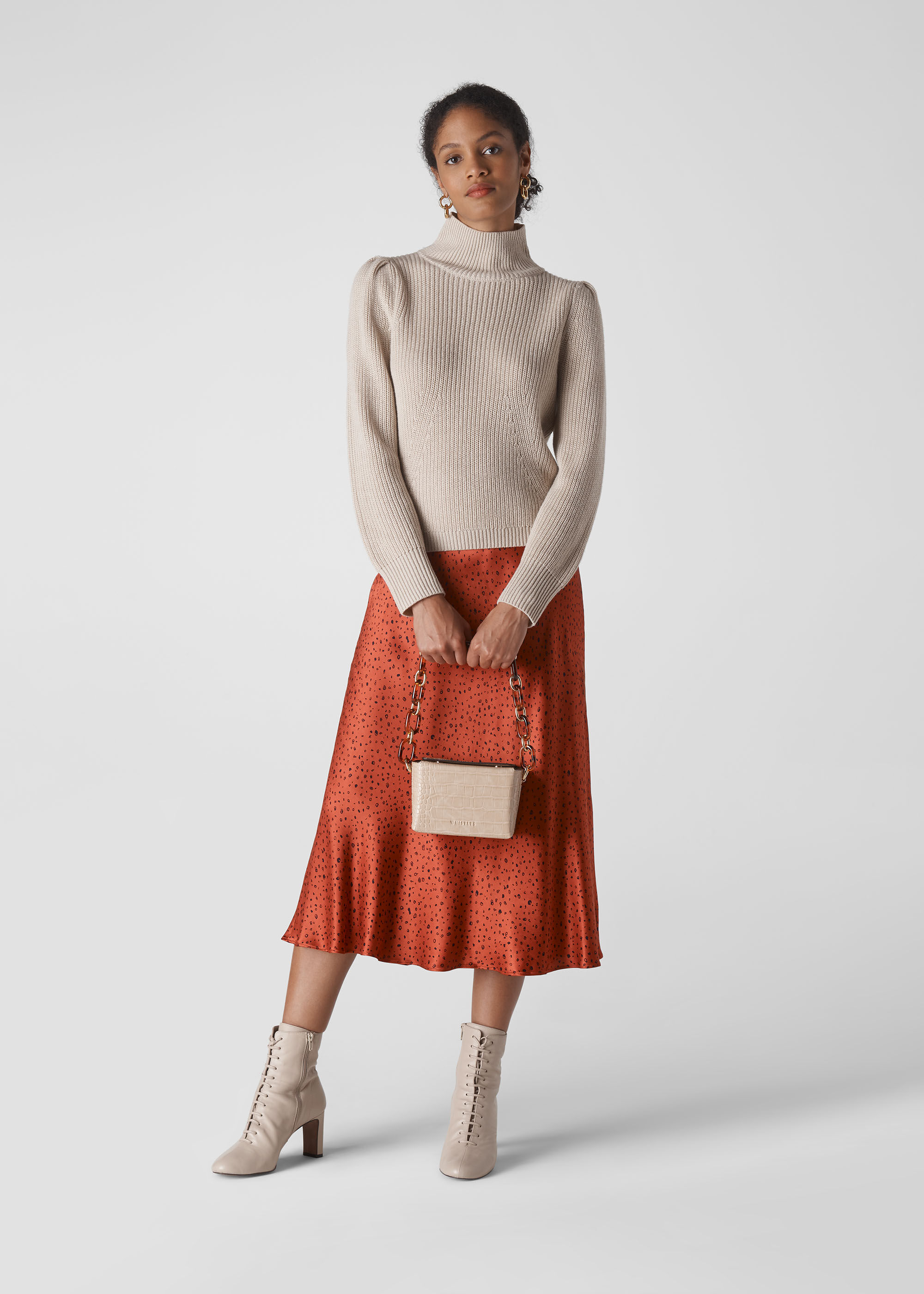 Rust skirt best sale