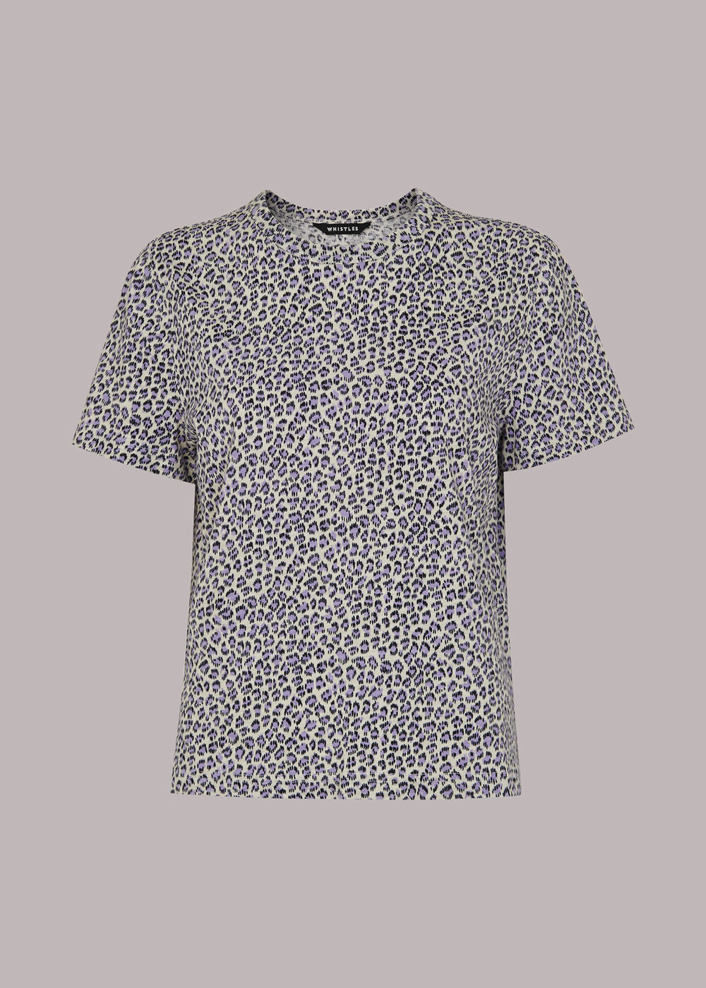 Dashed Leopard Print T-Shirt
