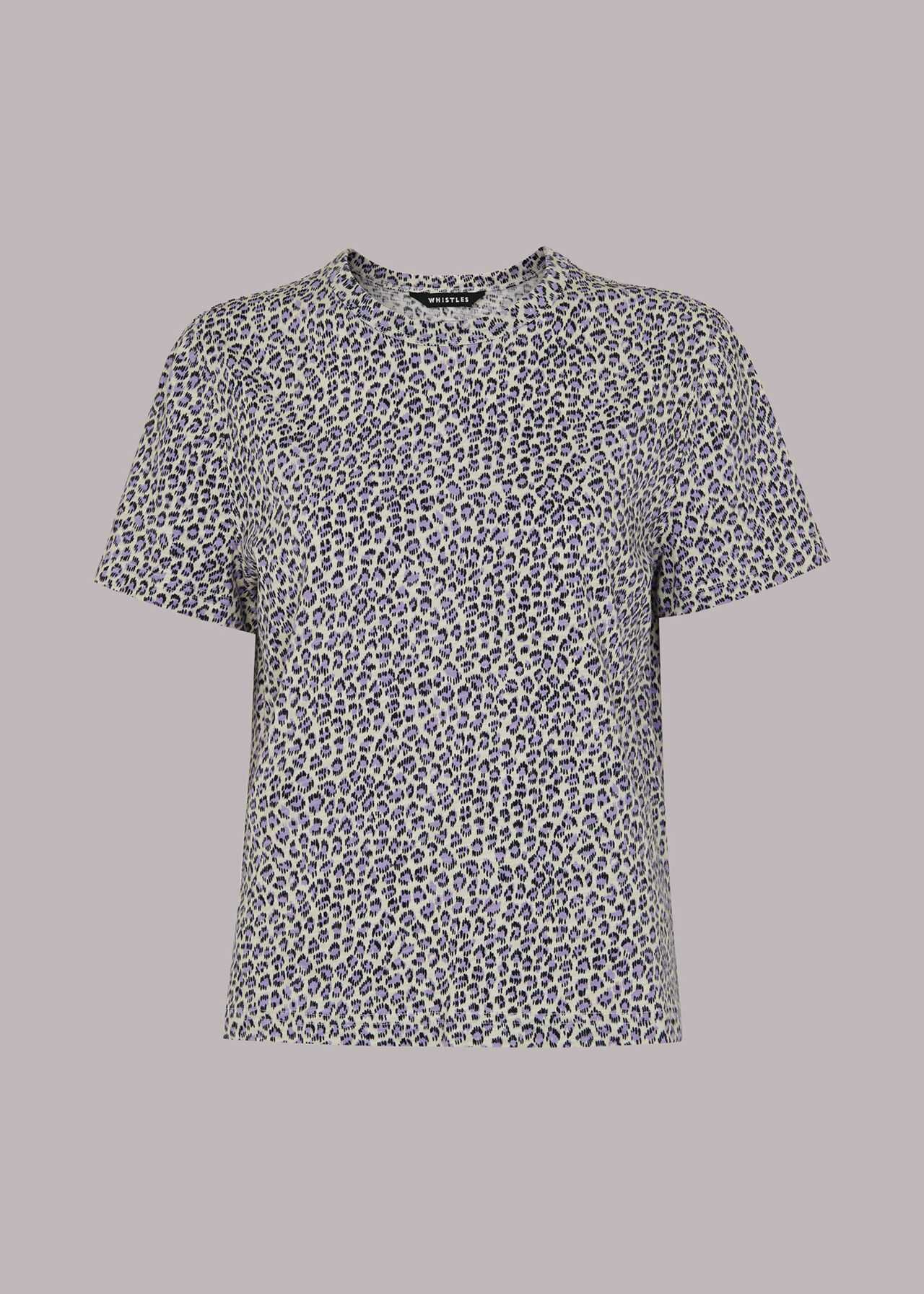Dashed Leopard Print T-Shirt