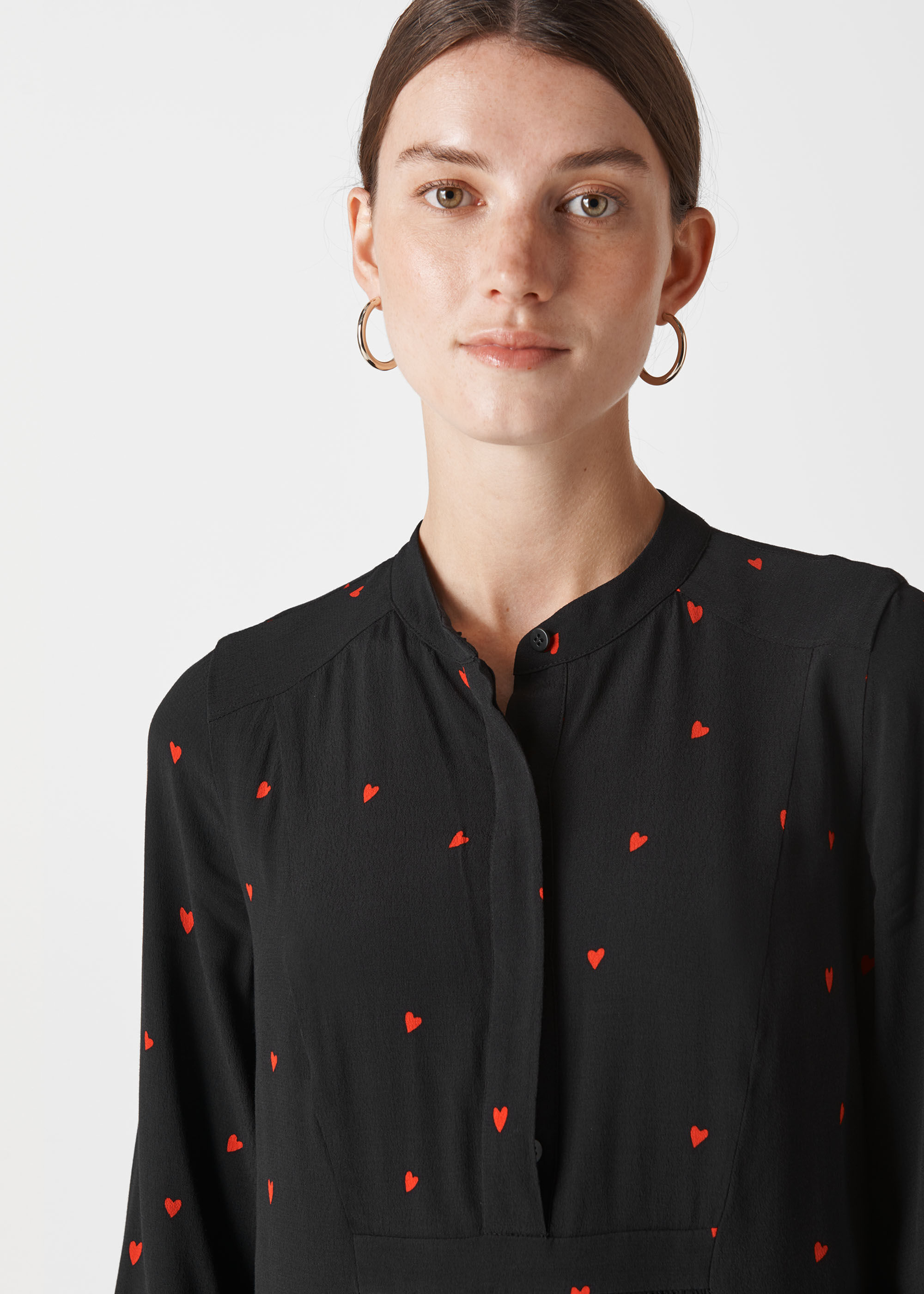 Black Mia Heart Print Dress