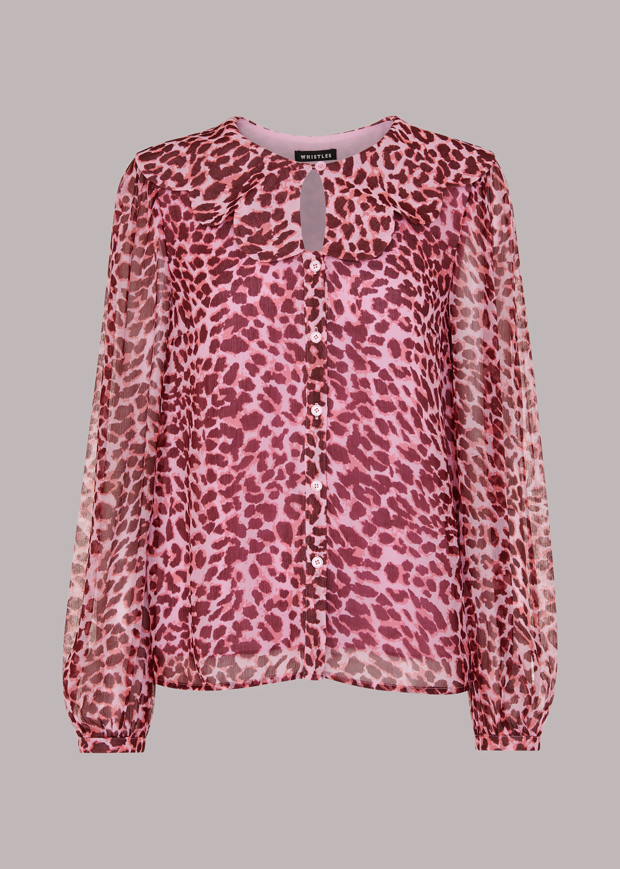 Abstract Cheetah Print Blouse