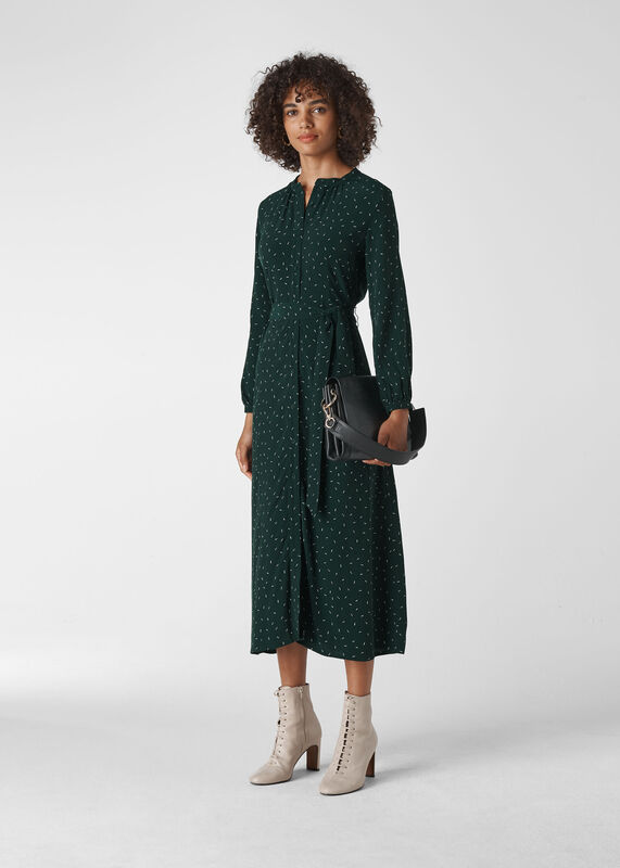 Sprinkle Print Shirt Dress