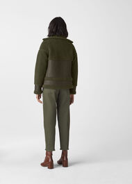 Borg Biker Khaki