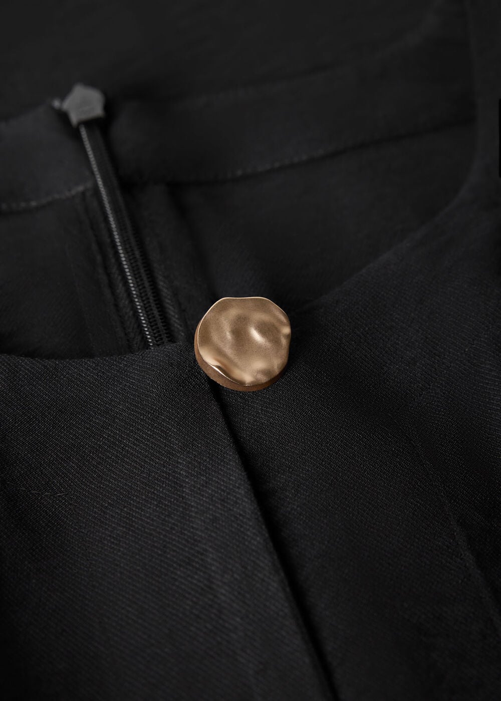 Button Detail Tie Jumpsuit