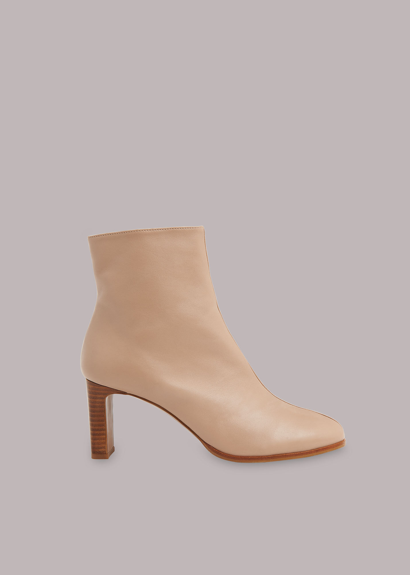 Taupe Daphne Heeled Ankle Boot WHISTLES