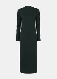 Petite Ruched Sleeve Jersey Dress