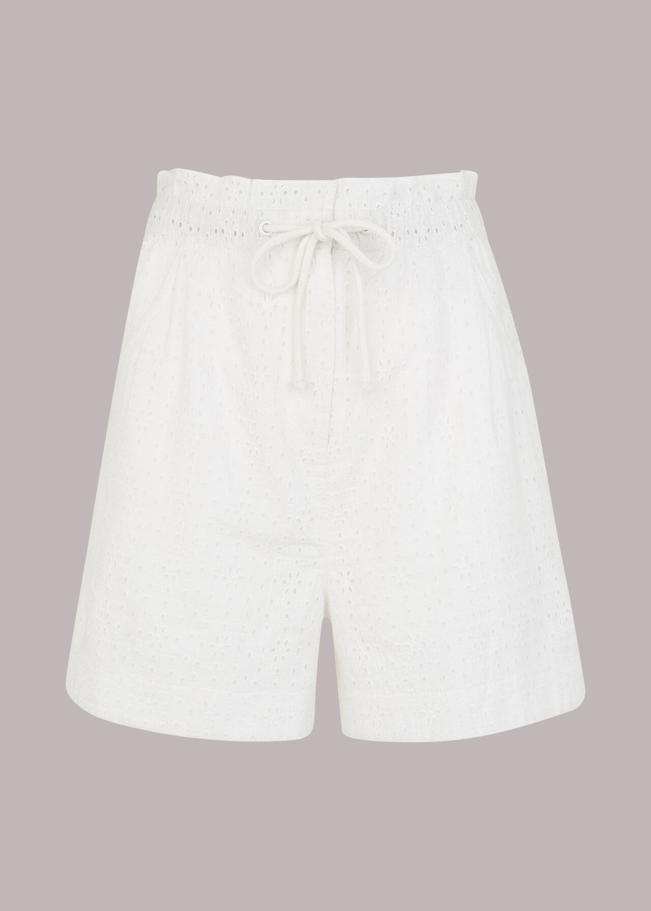 Ivory Jules Broderie Short | WHISTLES