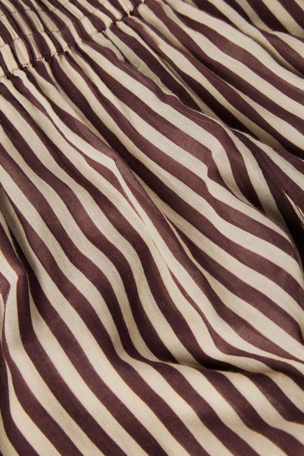 Burgundy Stripe Beach Shorts
