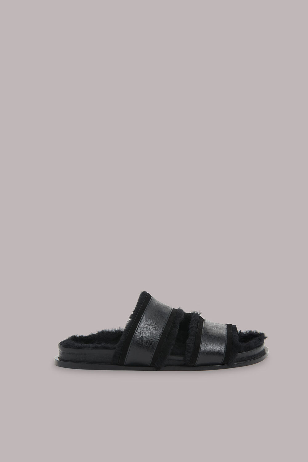 Davy Shearling Slide