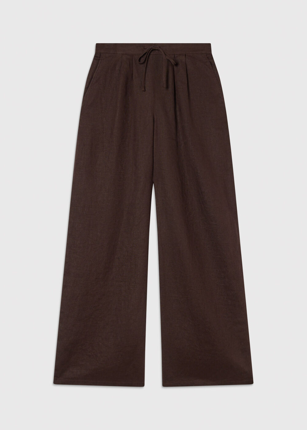 Wide Leg Linen Trouser