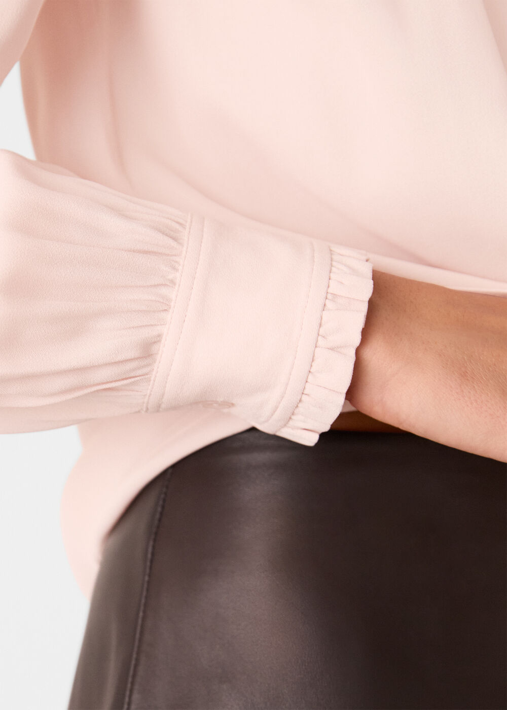 Tie Detail Crepe Blouse