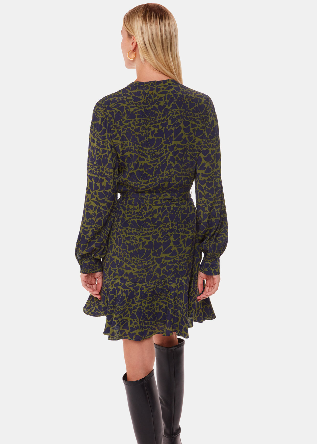 Abstract Petal Flippy Dress