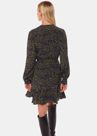 Abstract Petal Flippy Dress