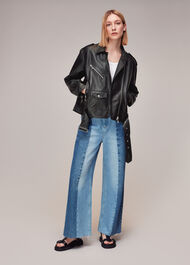 Sophia Oversized Leather Biker