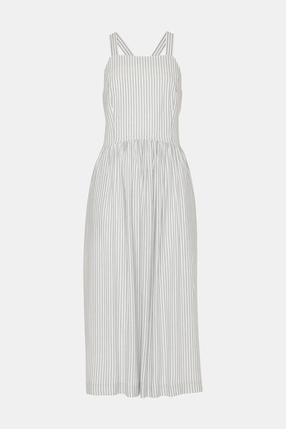 Ivory Luna Stripe Midi Dress