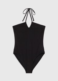 Textured Gingham Swimsuit