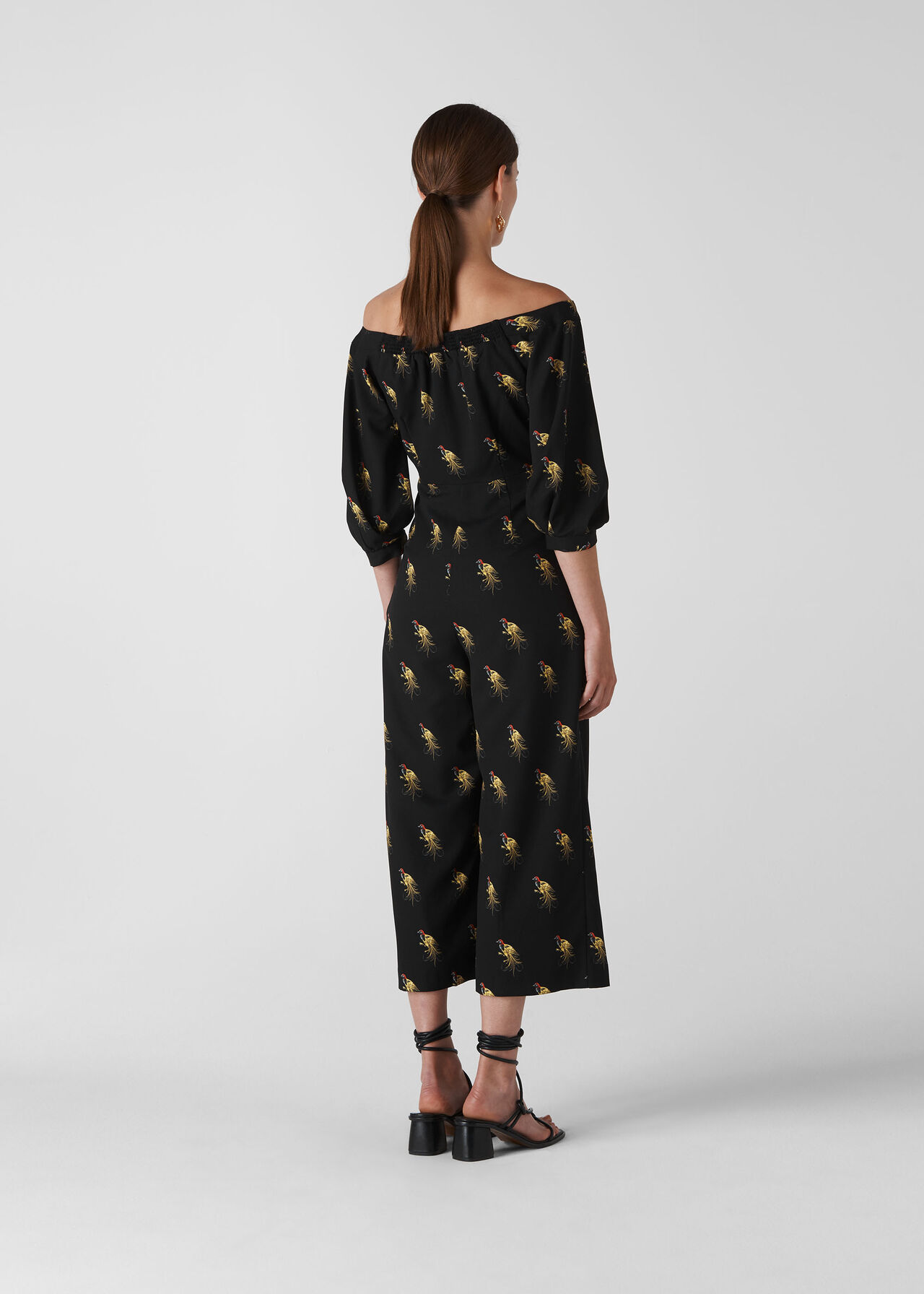 Woodpecker Printed Jumpsuit Black/Multi