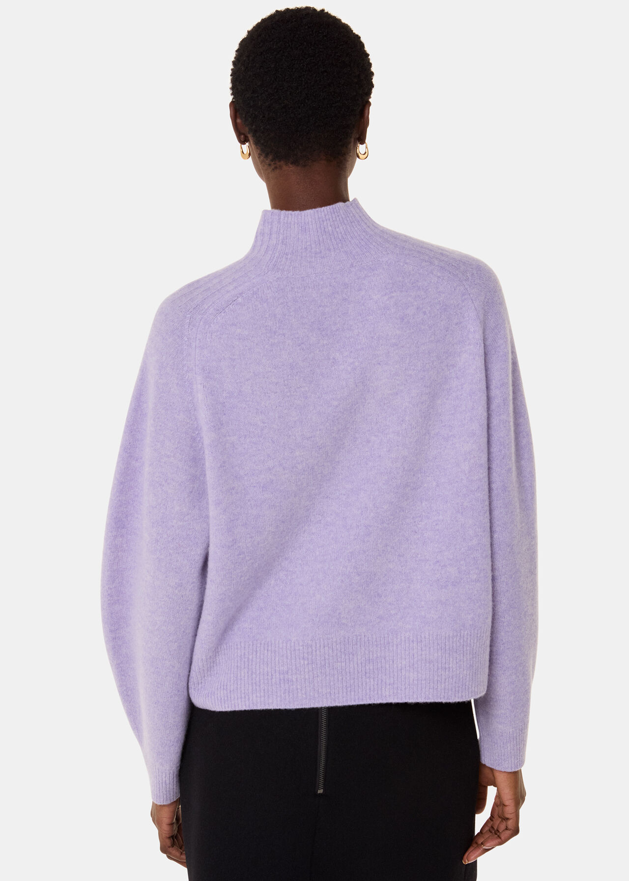 Wool Funnel Neck Knit