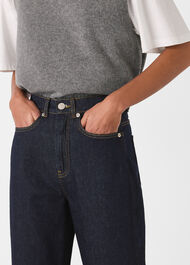 Authentic Barrel Leg Jean Dark Denim