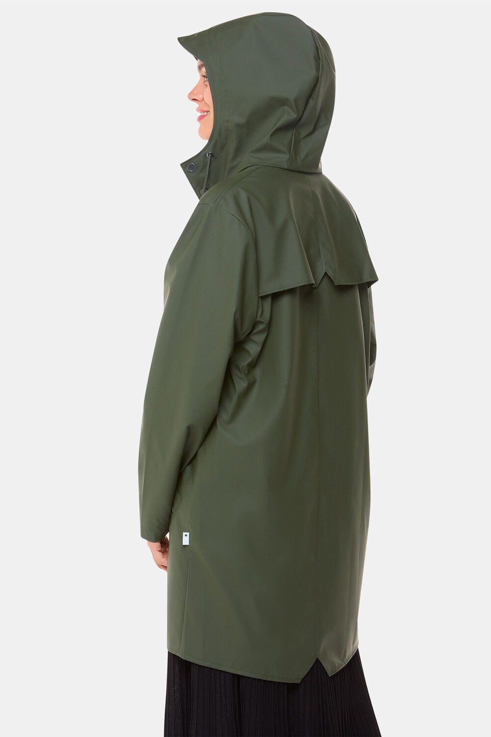 Dark Green Rains Long Jacket