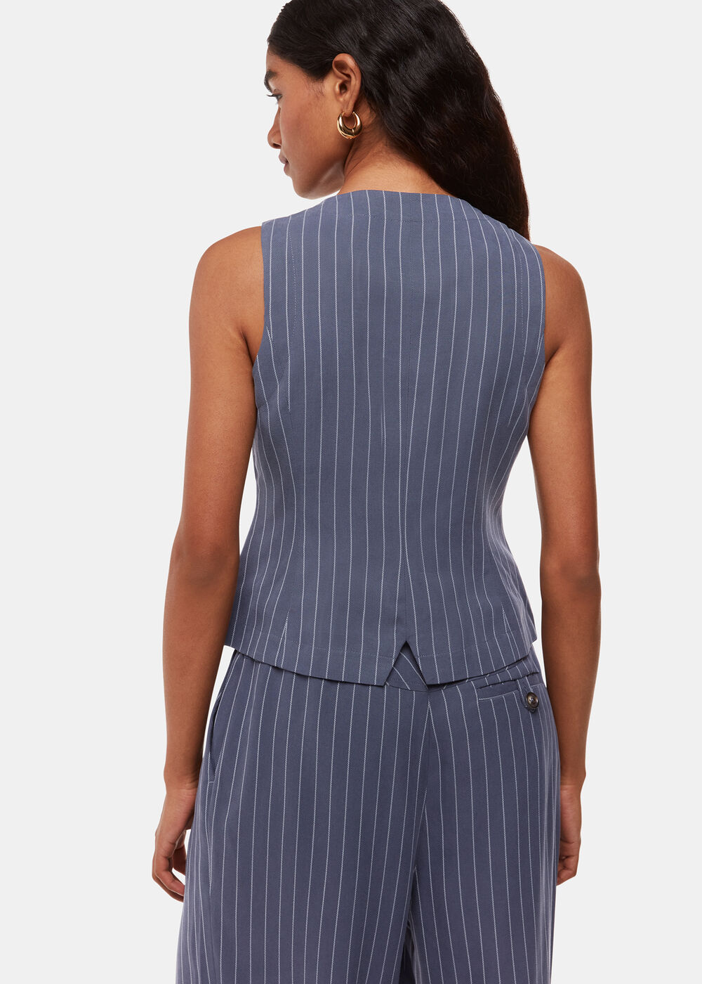 Petite Lottie Pinstripe Waistcoat