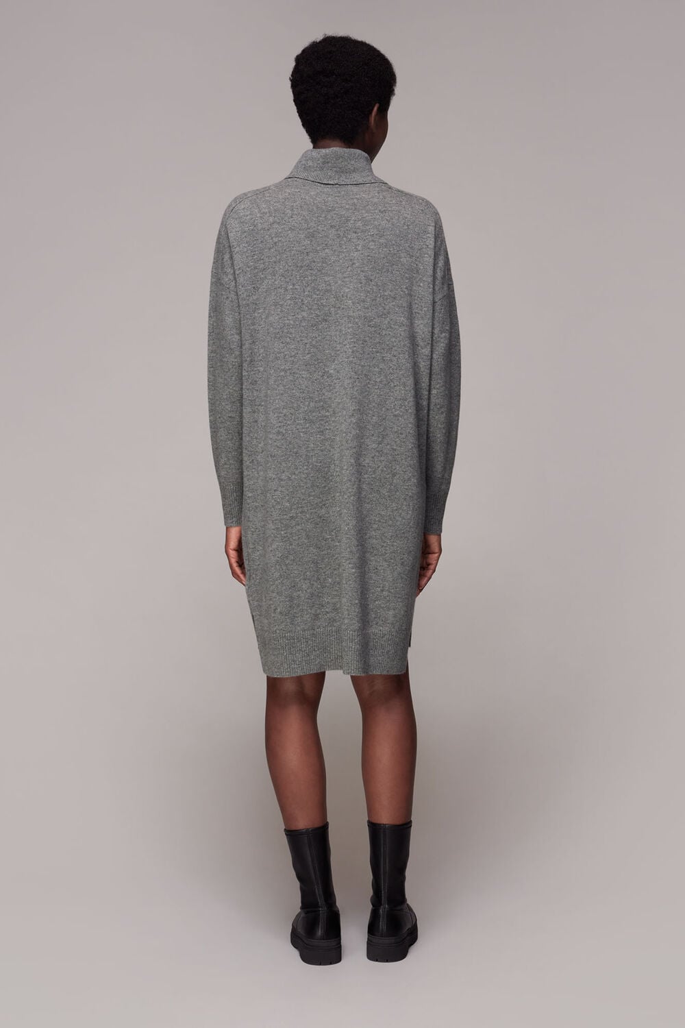 Cashmere Roll Neck Dress